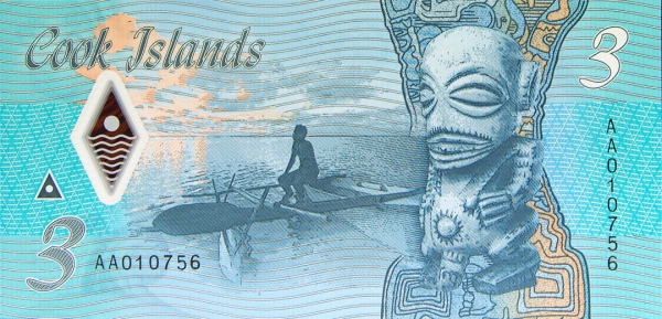 PN11 Cook Island 3 Dollars Year 2021